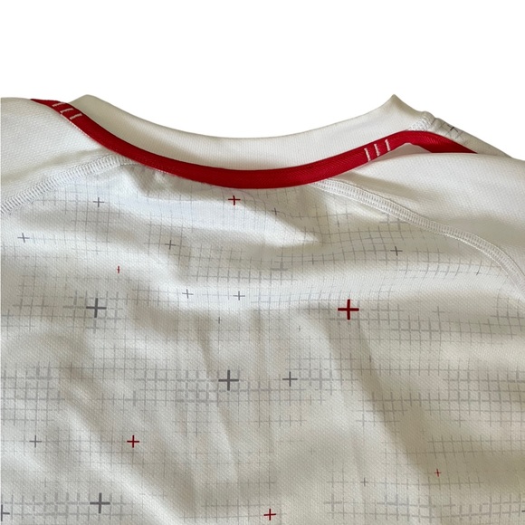 England Rugby Shirt 2018/2019 Canterbury Vapour Dri White Size Medium - Picture 10 of 11